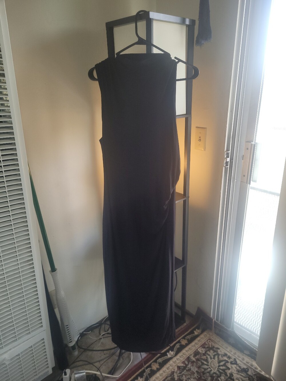 Good American Black Sleeveless Maxi Dress Sz 4/XL